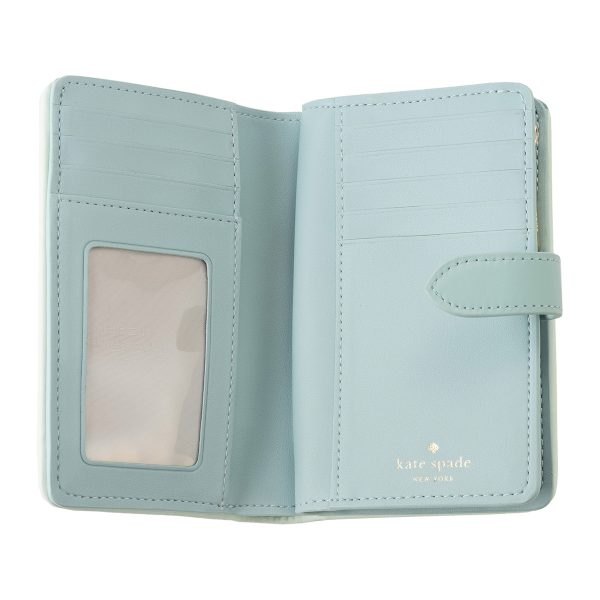 gktkf466300 4 Kate Spade Bifold Wallet Carry KF466 Light Blue