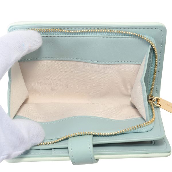 gktkf466300 7 Kate Spade Bifold Wallet Carry KF466 Light Blue