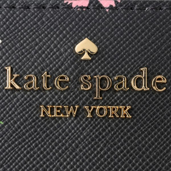 gktkf479001 8 Kate Spade Bifold Wallet Madison Floral Waltz KF479 Black Series