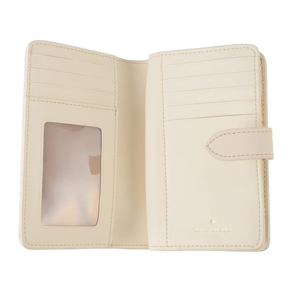 gktkg424100 4 Kate Spade Bifold Wallet Carry KG424 White Series