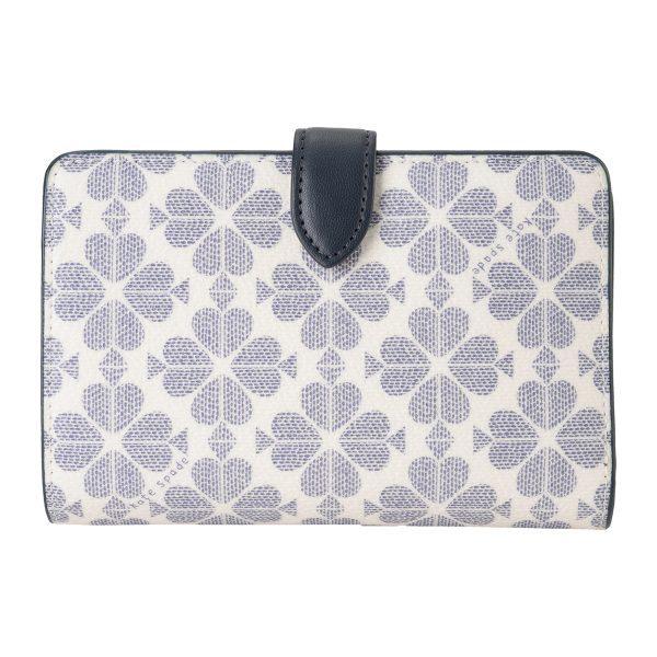 gktkg488403 2 Kate Spade Bifold Wallet Spade Flower KG488 Navy Blue