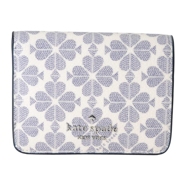 gktkg493403 1 Kate Spade Bifold Wallet Spade Flower KG493 Navy Blue