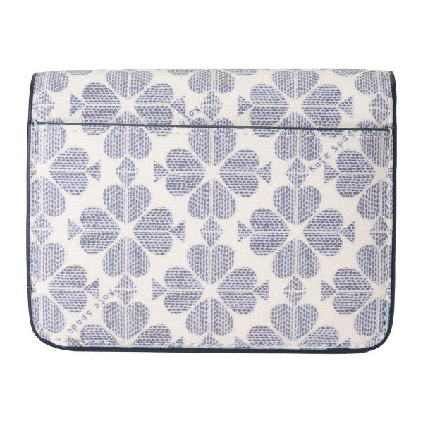 gktkg493403 2 Kate Spade Bifold Wallet Spade Flower KG493 Navy Blue