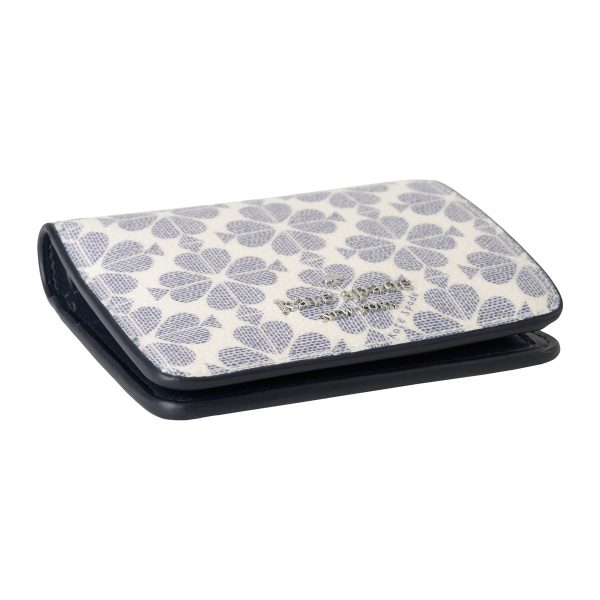 gktkg493403 3 Kate Spade Bifold Wallet Spade Flower KG493 Navy Blue