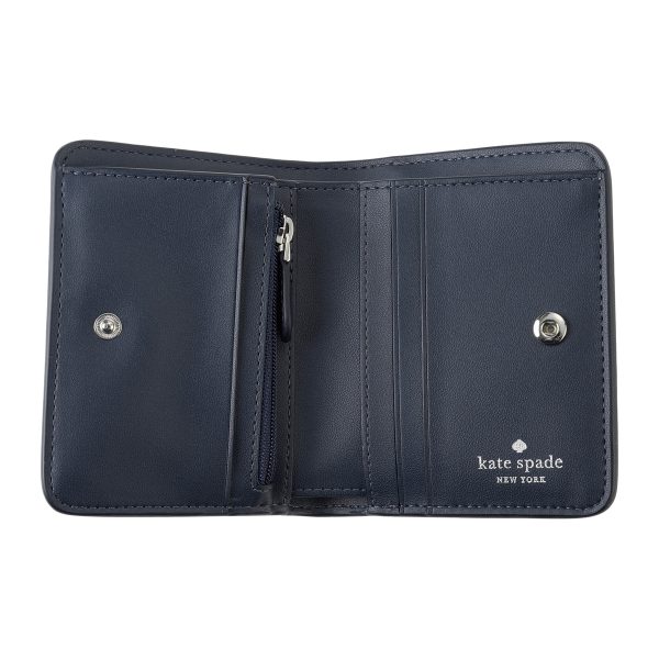 gktkg493403 4 Kate Spade Bifold Wallet Spade Flower KG493 Navy Blue