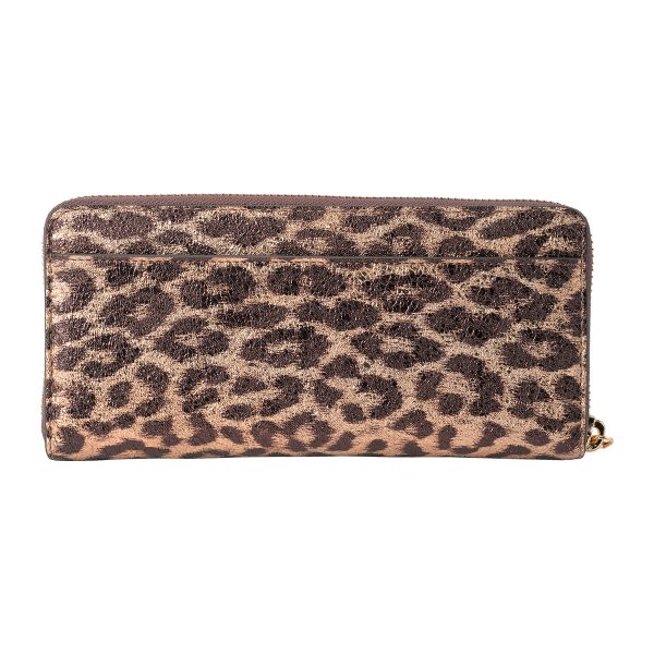 gktpwru7479985 2 Kate Spade Long Wallet Metallic Leopard PWRU7479 Gold Brown