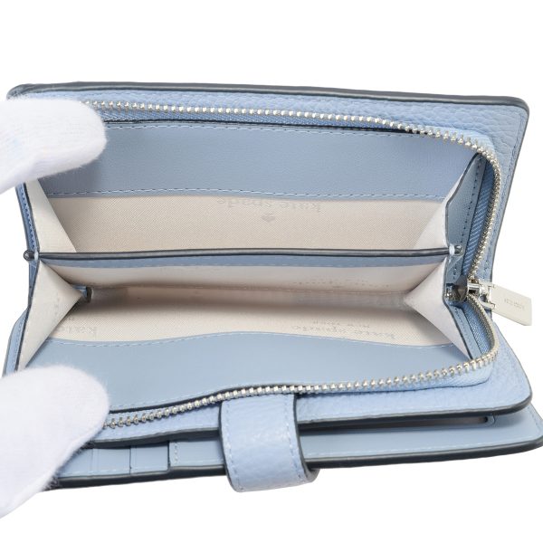 gktwlr00394419 7 Kate Spade Layla Leather Bifold Wallet Light Blue