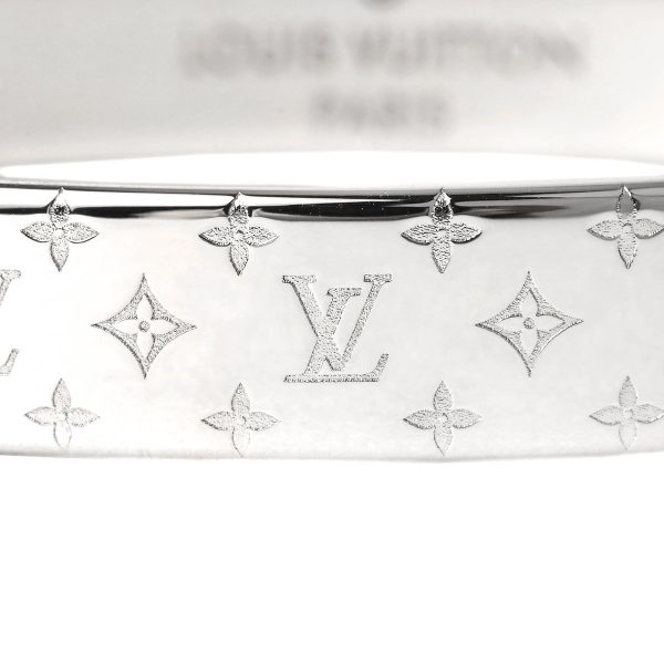 glvm00250 2 Louis Vuitton Nanogram Cuff Nanogram Silver