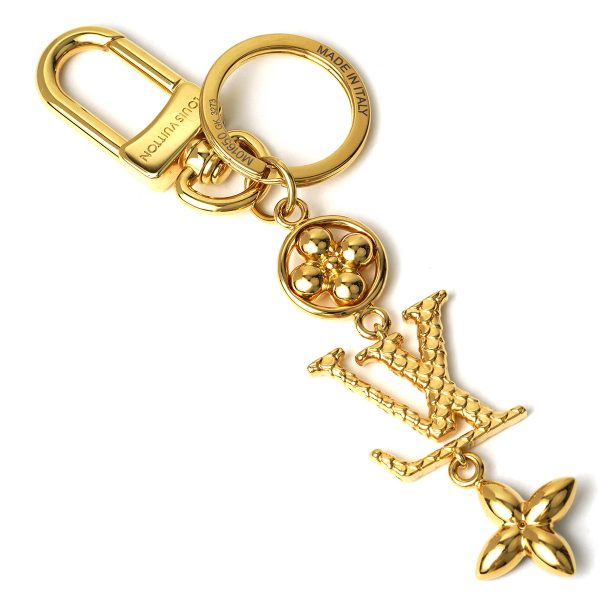 glvm01650 2 Louis Vuitton Keychain Wonder of Sea Keyholder Gold