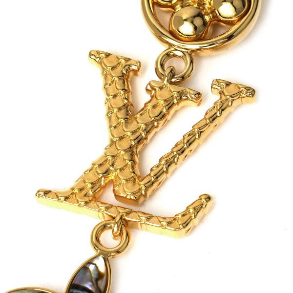 glvm01650 4 Louis Vuitton Keychain Wonder of Sea Keyholder Gold