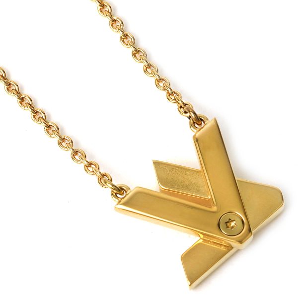 glvm01729 2 Louis Vuitton Necklace Gold