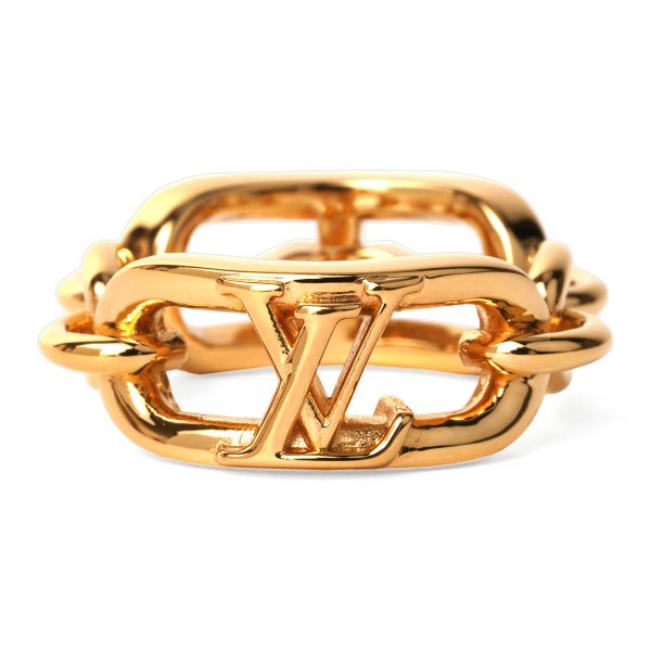 glvm0979m 1 Louis Vuitton Ring Chain Ring Size Gold