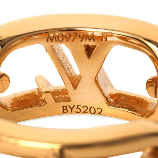 glvm0979m 8 Louis Vuitton Ring Chain Ring Size Gold