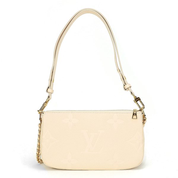 glvm46568 2 Louis Vuitton Shoulder Bag Monogram Empreinte Multi Pochette Accessoire Beige