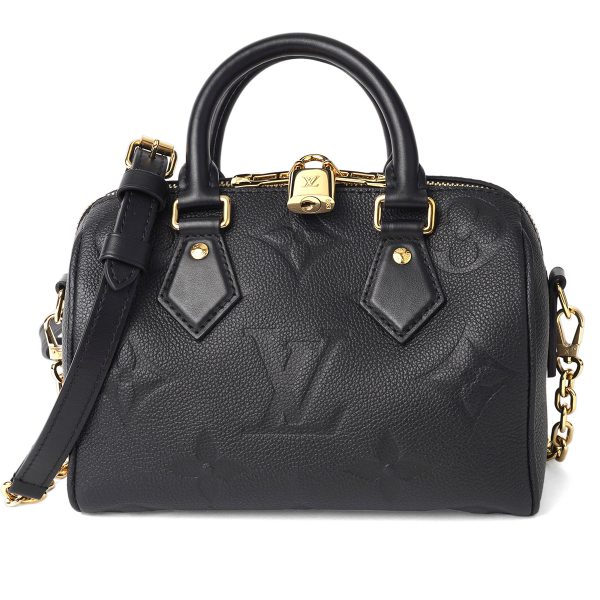 glvm58953 1 Louis Vuitton Monogram Empreinte Speedy Bandouliere Black