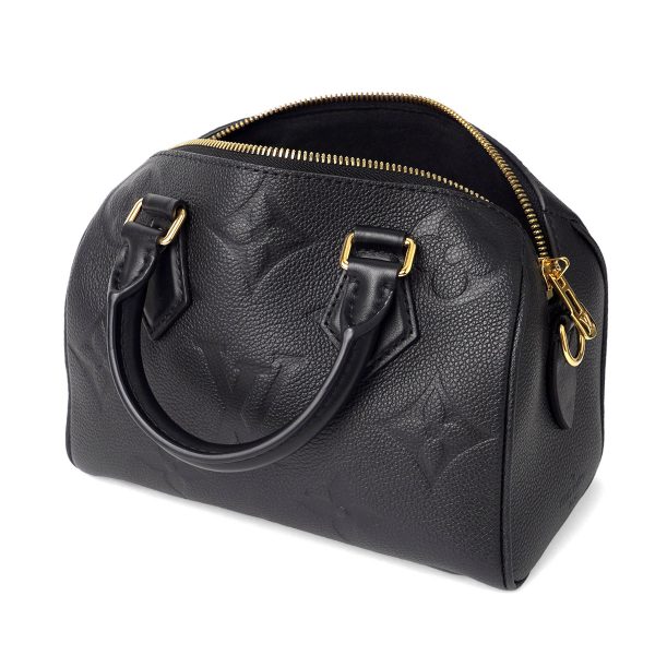 glvm58953 4 Louis Vuitton Monogram Empreinte Speedy Bandouliere Black