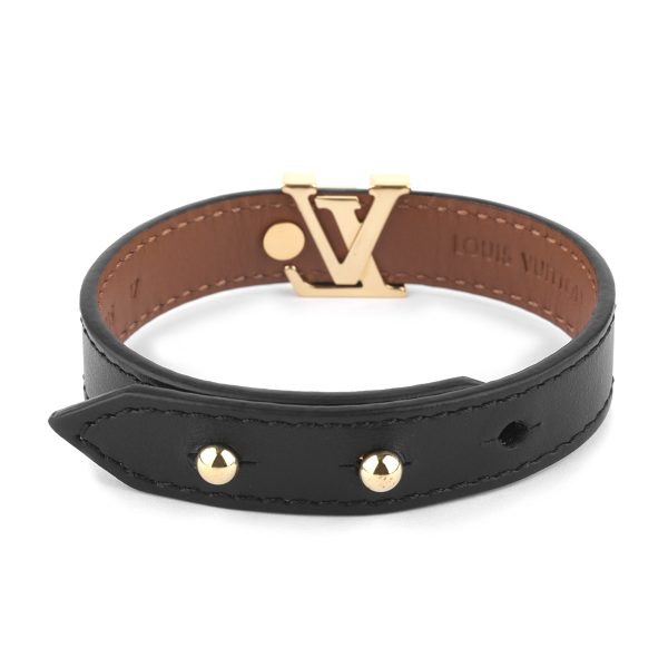 glvm8085f 2 Louis Vuitton Monogram BraceletÉªLV Iconic Black Gold