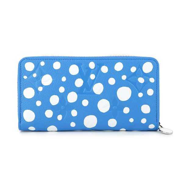 glvm81954 2 Louis Vuitton Long Wallet Louis Vuitton Yayoi Kusama Zippy Wallet Light Blue