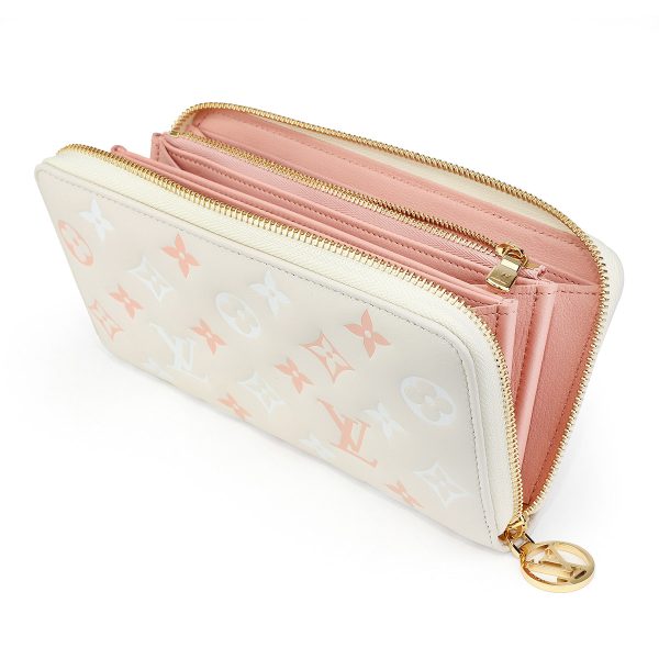 glvm82290 4 Louis Vuitton Monogram Zippy Wallet Beige