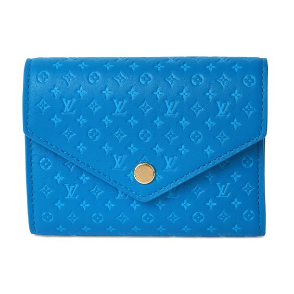 glvm82314 1 Louis Vuitton Nanogram Portefeuille Victorine Blue