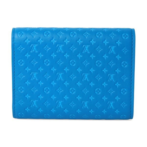 glvm82314 2 Louis Vuitton Nanogram Portefeuille Victorine Blue