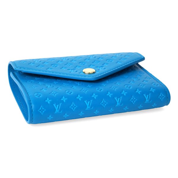 glvm82314 3 Louis Vuitton Nanogram Portefeuille Victorine Blue