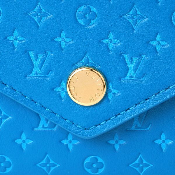 glvm82314 7 Louis Vuitton Nanogram Portefeuille Victorine Blue