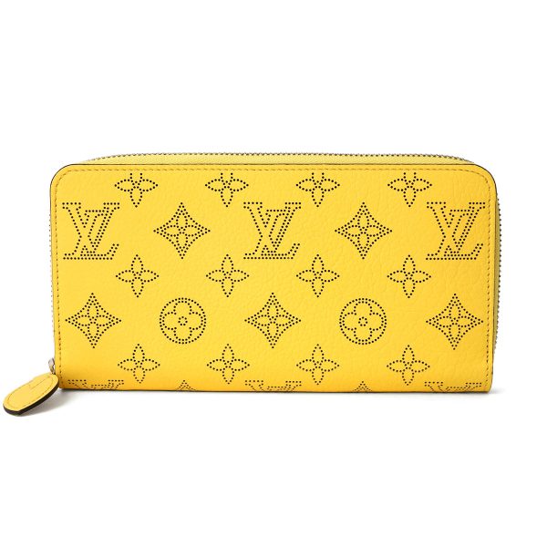 glvm82501 1 Louis Vuitton Long Wallet Round Zipper Mahina Zippy Wallet Yellow