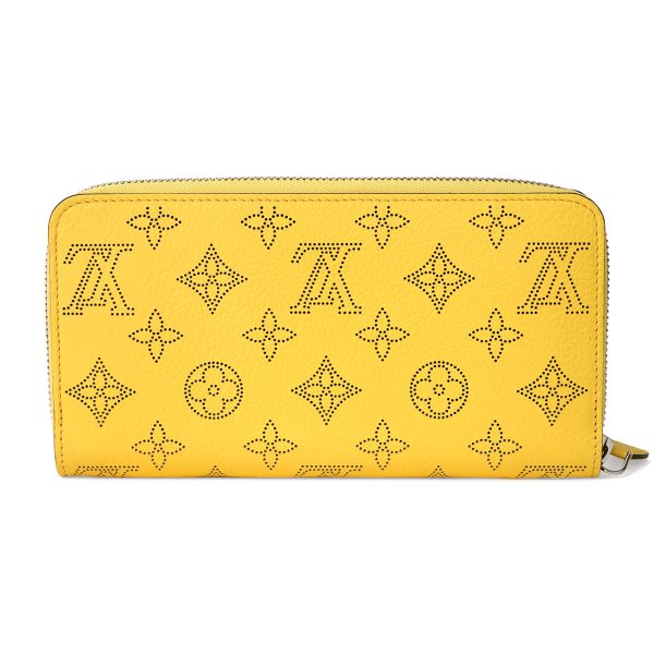 glvm82501 2 Louis Vuitton Long Wallet Round Zipper Mahina Zippy Wallet Yellow