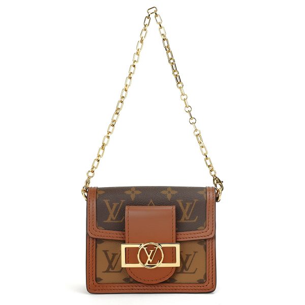 glvm82749 3 Louis Vuitton Shoulder Bag Monogram Reverse Pico Dauphine Brown