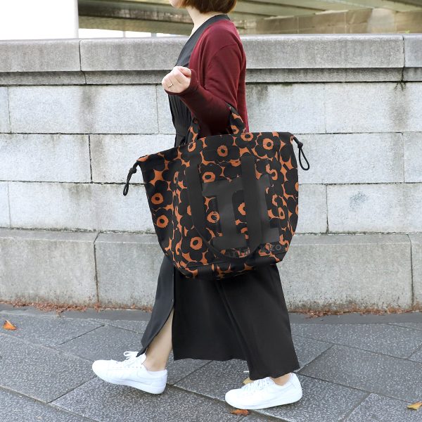 gmr092442865 12 Marimekko Unikko Mono City Tote Bag Brown