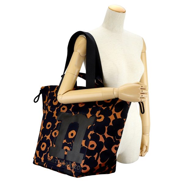 gmr092442865 7 Marimekko Unikko Mono City Tote Bag Brown