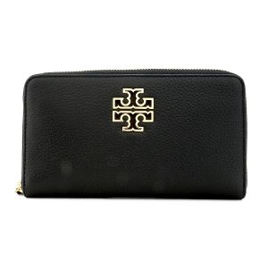 gto141004001 1 Tory Burch Long Wallet Round Zipper Britain Black