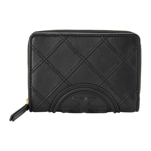 gto143494001 1 Tory Burch Fleming Bi Fold Wallet Black