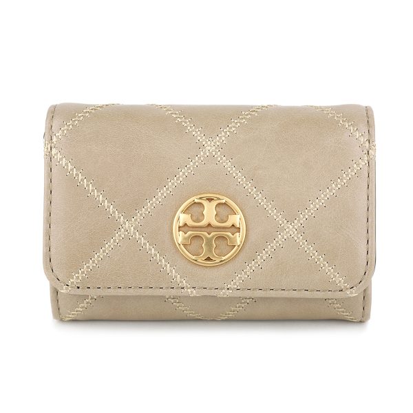 gto143906220 1 Tory Burch Card Case Willa Beige