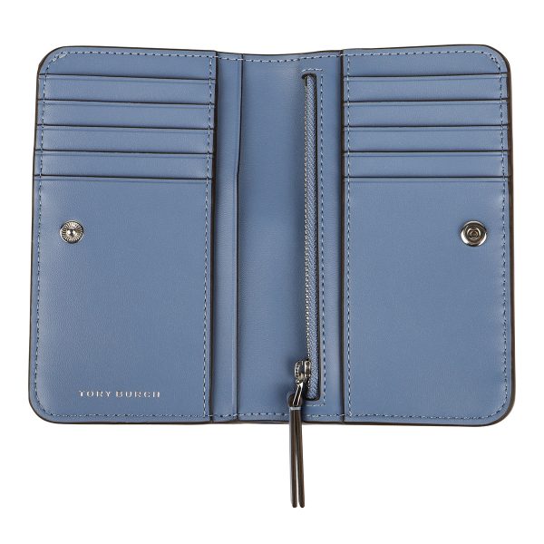 gto150407457 4 Tory Burch Bi Fold Wallet Willa Blue