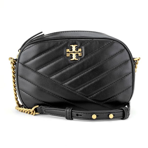 gto152353001 1 TORY BURCH Shoulder Bag Kira Chevron Leather Black