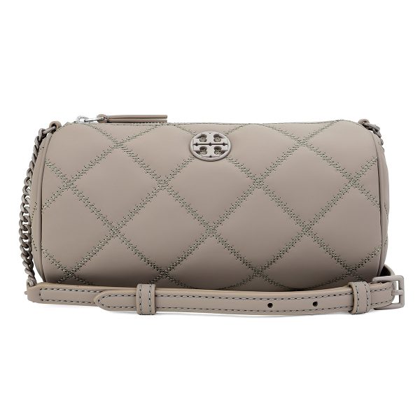 gto153371082 1 TORY BURCH Shoulder Bag Willa Leather Greige