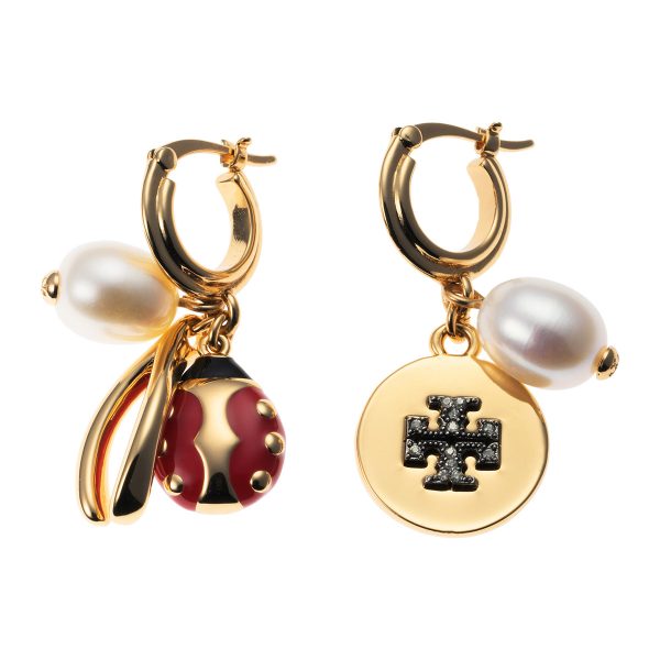 gto153644700 2 TORY BURCH Earrings Charm Gold