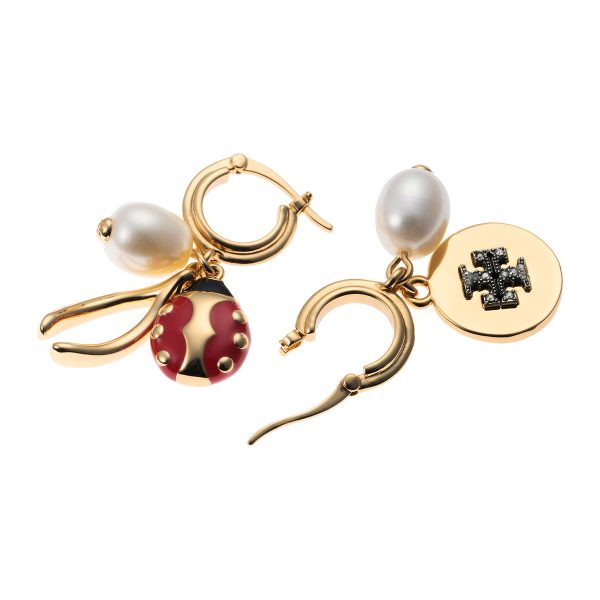 gto153644700 5 TORY BURCH Earrings Charm Gold