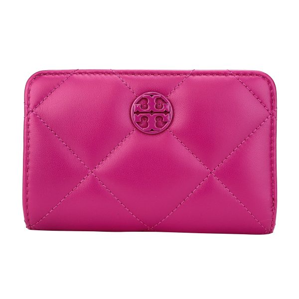 gto154411500 1 TORY BURCH Bifold Wallet Willa Soft Quilt Leather Pink