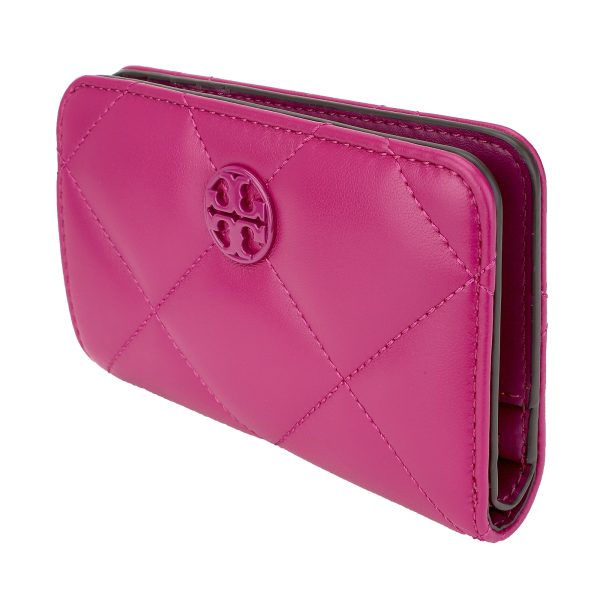 gto154411500 4 TORY BURCH Bifold Wallet Willa Soft Quilt Leather Pink