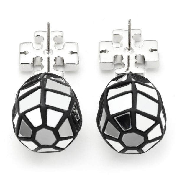 gto155506020 3 TORY BURCH Earrings Small Disco Silver