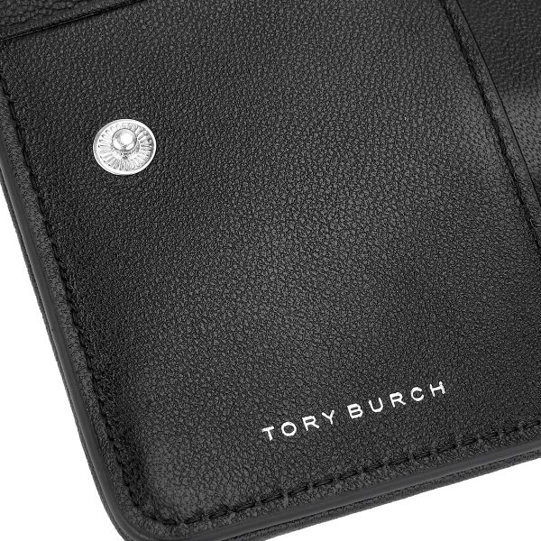 gto156005001 7 TORY BURCH Bifold Wallet Kira Leather Black