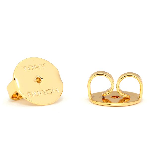 gto53422702 5 TORY BURCH Earrings Crystal Logo Circle Gold