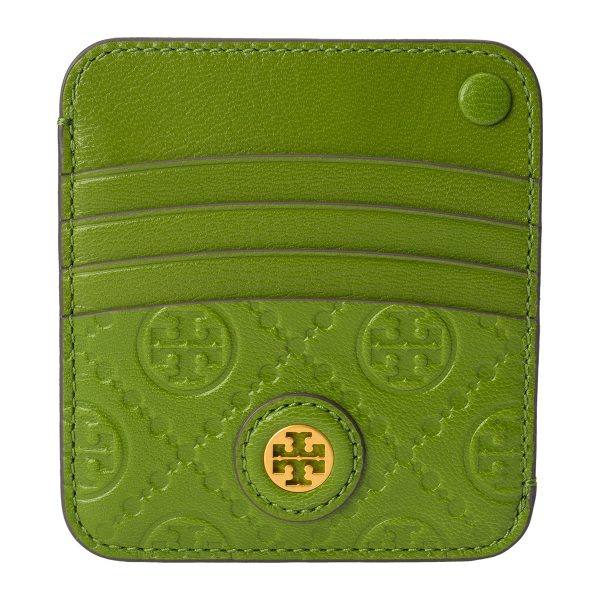 gto79385300 1 TORY BURCH Card Case T Monogram Leather Green