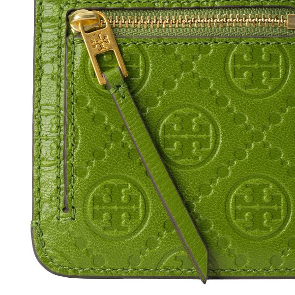 gto79385300 9 TORY BURCH Card Case T Monogram Leather Green