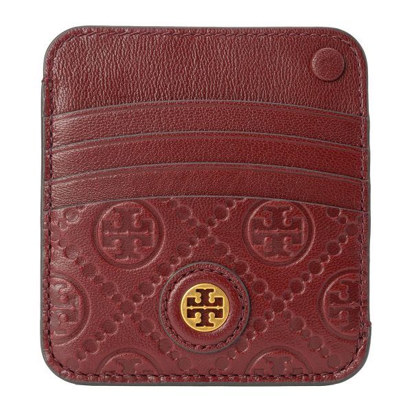 gto79385932 1 TORY BURCH Card Case T Monogram Leather Red