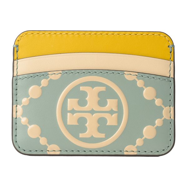 gto87184416 1 TORY BURCH Card Case T Monogram Leather Blue