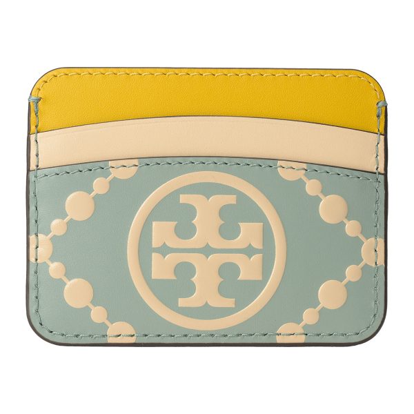 gto87184416 2 TORY BURCH Card Case T Monogram Leather Blue